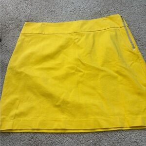 Banana Republic Bright Yellow Mini Skirt - 15.5 inches long